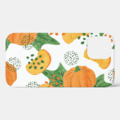 水色カボチャ野菜:オレンジ色シームレス Case-Mate iPhoneケース (裏面 (横))
