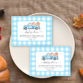 水色カボチャ青トラック – ディスプレイシャワー エンクロージャーカード