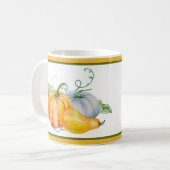 水色カボチャ コーヒーマグカップ (正面左)