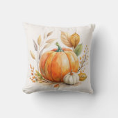 水色カボチャ、ハッピー秋オール、ユークロボホ クッション (正面)