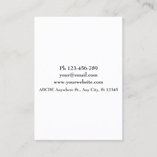 水色カメラ撮影者 名刺 (裏面)