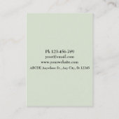 水色カメラ撮影者 名刺 (裏面)