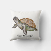 水色カメ クッション (裏面)