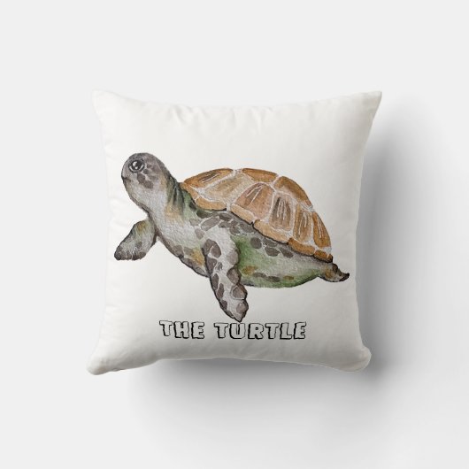 水色カメ クッション (裏面)