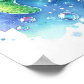 水色カメ ポスター (角)