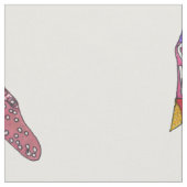 水色カラフルウミガメ生地 ファブリック (クローズアップ)