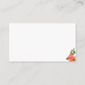 水色カラフルフローラエンクロージャカード エンクロージャーカード (裏面)