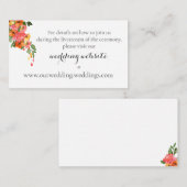 水色カラフルフローラエンクロージャカード エンクロージャーカード (正面/裏面)