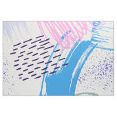 水色カラフル抽象芸術ブラシストロークのパターン ファブリック (ファットクウォーター)