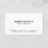 水色カラフル背景 名刺 (裏面)