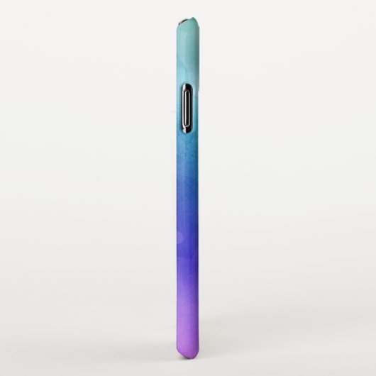 水色カラフル背景 iPhoneケース (右側)