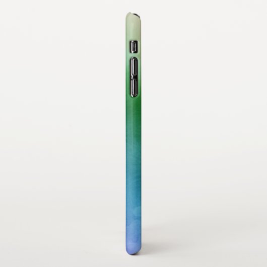 水色カラフル背景 iPhoneケース (左側)