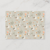 水色ガチョウの言葉のアドバイス – エンクロージャカード エンクロージャーカード (裏面)