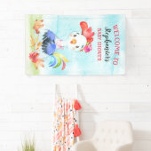 水色ガールオルトスターベビーシャワーファーム 横断幕 (インサイチュ)