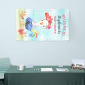 水色ガールオルトスターベビーシャワーファーム 横断幕 (トレードショー)