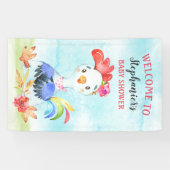 水色ガールオルトスターベビーシャワーファーム 横断幕 (横)