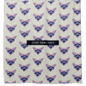 水色ガ |名前をカスタムする シャワーカーテン (正面)