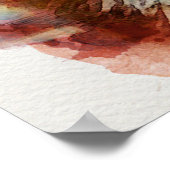 水色キツネ ポスター (角)