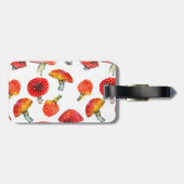 水色キノコかわいい秋柄 ラゲッジタグ (裏面横)