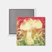 水色キノコ磁石 マグネット (正面/裏面)
