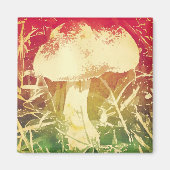 水色キノコ磁石 マグネット (正面)