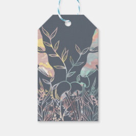 水色キノコ ギフトタグ