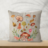 水色キノコ クッション