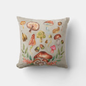 水色キノコ クッション (正面)