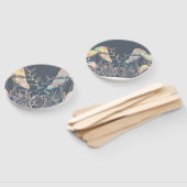 水色キノコ ハンドファン (組立なし)