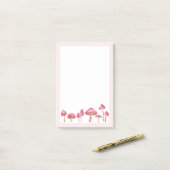 水色キノコ ポストイット (デスク上)