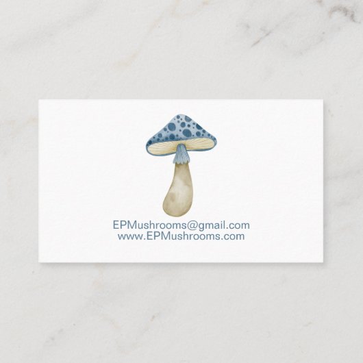 水色キノコ 名刺 (裏面)