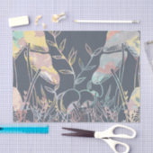 水色キノコ 薄葉紙 (クラフト)