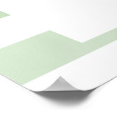 水色キュウリビッグディル誕生日へようこそ ポスター (角)