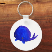 水色クジラ キーホルダー (正面)