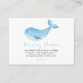 水色クジラ – シャワーを表示 エンクロージャーカード (正面)