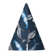 水色クジラ パーティーハット (裏面)