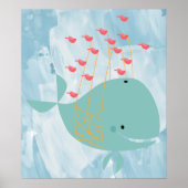 水色クジラ ポスター (正面)