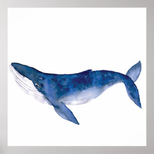 水色クジラ ポスター