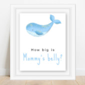 水色クジラ – ママのお腹の大きさ ポスター