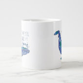 水色クジラ – 愛と同じ大きさの海 ジャンボコーヒーマグカップ (正面)