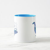 水色クジラ – 愛と同じ大きさの海 マグカップ (中央)