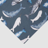 水色クジラ 薄葉紙 (詳細)