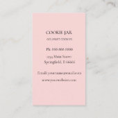 水色クッキーベーカリー名刺 名刺 (裏面)