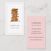 水色クッキーベーカリー名刺 名刺 (正面/裏面)