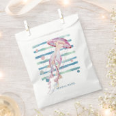 水色クラゲ休暇レンタル フェイバーバッグ (クリップ留めされた状態)