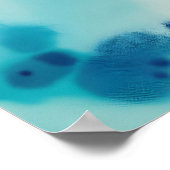 水色クラゲ ポスター (角)