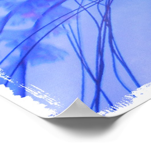 水色クラゲ ポスター (角)