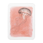 水色クラゲ マグネット (縦)