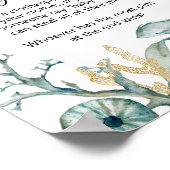 水色クラゲ「言わないベビー」ゲームの看板 ポスター (角)