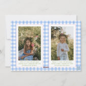 水色クリスマスくるみ割りリース写真 シーズンカード (裏面)